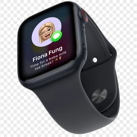 Apple Watch Series 9 Midnight HD Transparent PNG