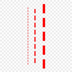 Four Red Dashed Lines Transparent PNG