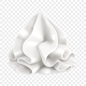 HD White Whipped Cream PNG