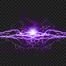 HD Purple Thunder Lighting Effect PNG