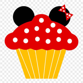 Cartoon Mickey Mouse Cupcake PNG