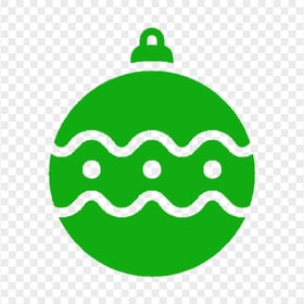 Green Ornament Ball Icon PNG IMG