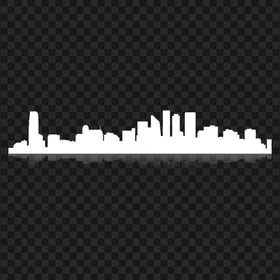 PNG Building Skyline City Landscape White Silhouette