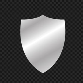 Silver Gray Shield Sign Logo PNG Image