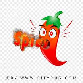 Spicy Chili Pepper Vector Cartoon Character PNG Image