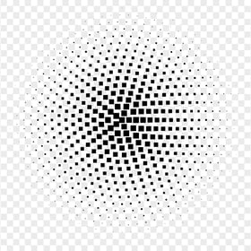 HD Black Circle Contain Dots Pattern Halftone PNG