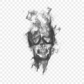 Black Skull Smoke Transparent PNG