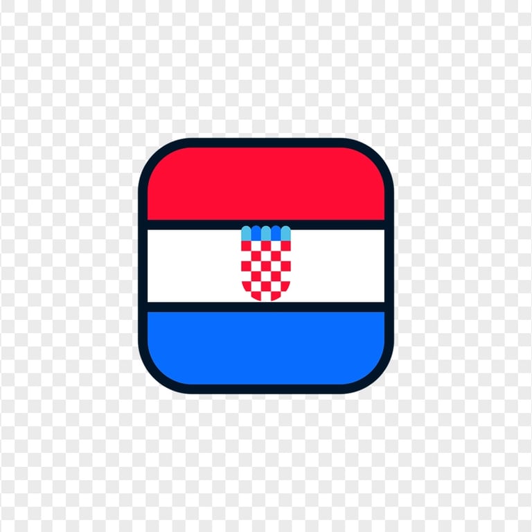 PNG Croatia HR Flag Vector icon