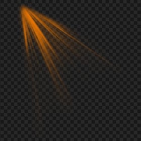 HD Orange Ray Light Transparent Background