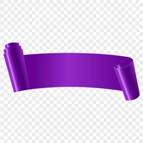 Purple Curved Banner Ribbon Image PNG