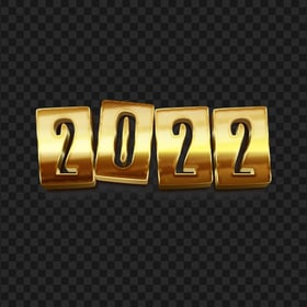 HD Golden Gold 2022 Text Transparent PNG