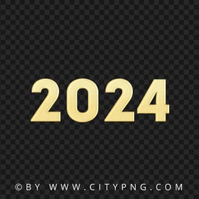 Beige Simple 2024 New Year Image PNG