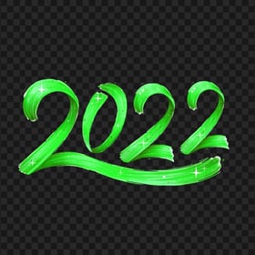 Green Brush Stroke Watercolor 2022 HD PNG
