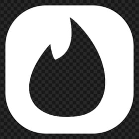 White Square Tinder App Logo Symbol