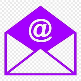 E-mail Mail Letter Purple Logo Icon Download PNG