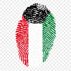 Kuwait Fingerprint Flag HD Transparent Background