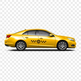 Taxi Cab Yellow Car Auto PNG