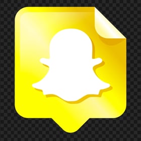 HD Snapchat Pin Note Style Creative Icon Design PNG Image
