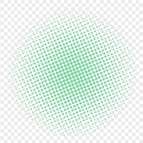 HD Green Halftone Circle Transparent PNG