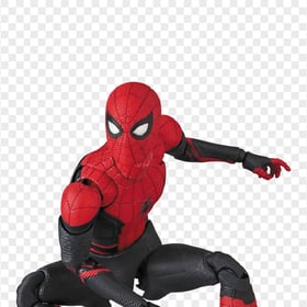 HD Black And Red Spiderman Robot Character PNG