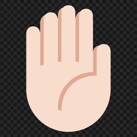HD Vector Emoji Stop Hand Clipart PNG
