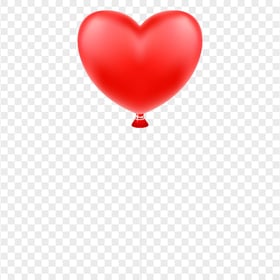 HD Red Heart Love Valentines Balloon Clipart PNG