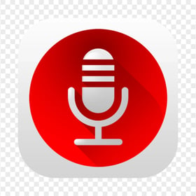 HD Voice Sound Recorder Square App Icon PNG