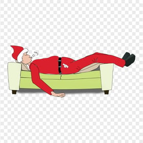 Clipart Of Santa Claus Sleeping PNG