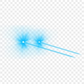 HD Blue Eyes Lazer Flare Effect Side View PNG