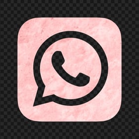 HD Pink Marble Aesthetic Whatsapp Logo Icon PNG