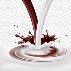 HD Splash Of Chocolate And Milk PNG