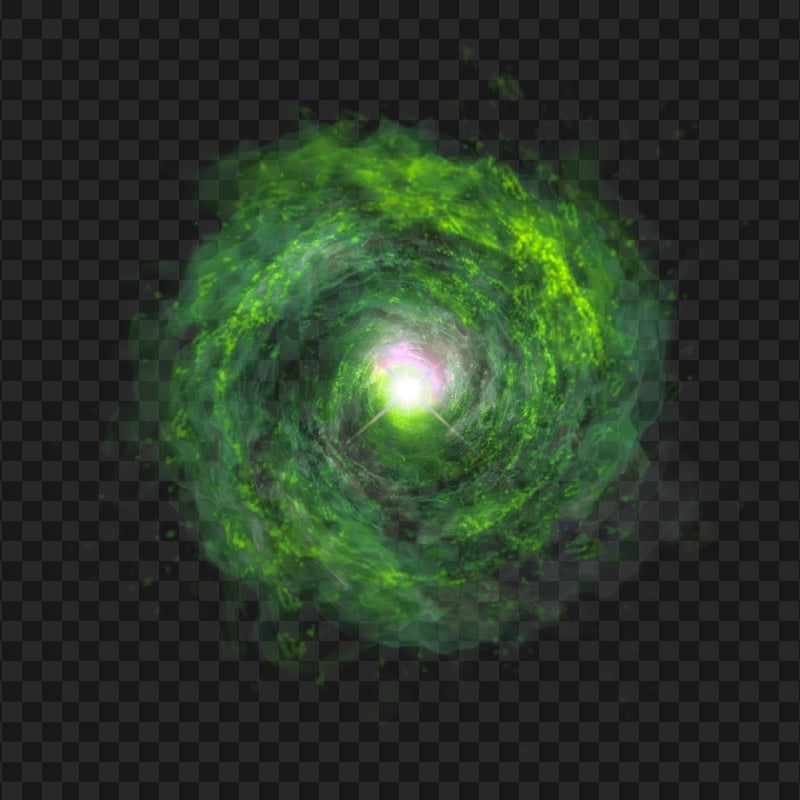 PNG Green Galaxy Hole Portal Fantasy