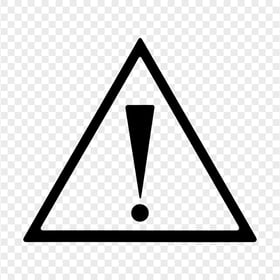 Warning Caution Sign Symbol White Outline Icon