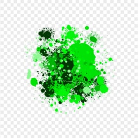 HD Abstract Green Drop Splash Paintings Transparent PNG