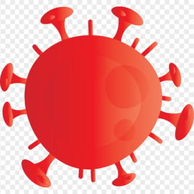 Red Shape Of Corona Covid Virus Germ Icon