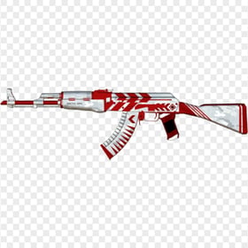 PUBG Red & White Skin Akm Gun Weapon