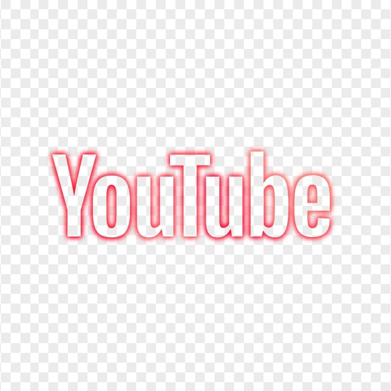 HD Blue Neon Aesthetic Youtube YT Logo PNG Citypng