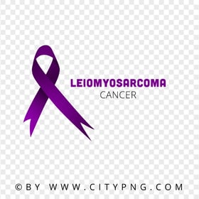 Leiomyosarcoma Cancer Ribbon Logo Purple Sign PNG
