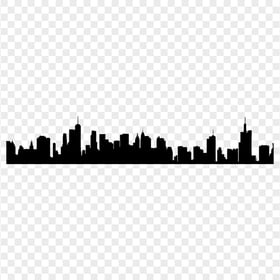 HD Urban Building Tower City Skyline Silhouette PNG