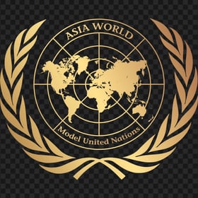 Model United Nations Gold Logo PNG