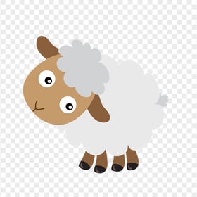 Cute Baby Sheep Cartoon Clipart