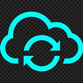 PNG Storage Cloud Hosting Computing Light Blue Icon