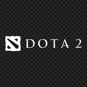 HD Dota 2 Logo White Text With Symbol PNG