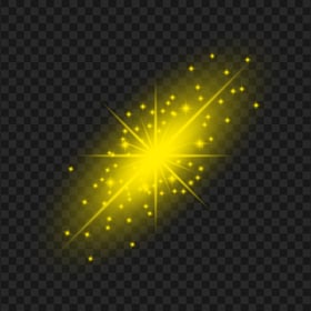 PNG Light Sparkle Shining Yellow Star Effect