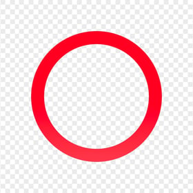 PS Controller Red Circle Button Icon PNG