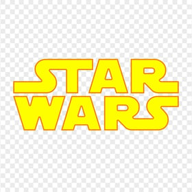 HD Beautiful Yellow Star Wars Logo PNG