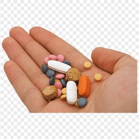 Hand Taking Medicine Pill Drugs Capsules