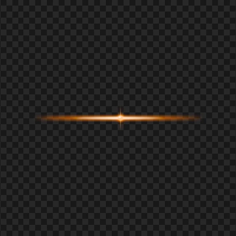 HD Orange Neon Line Effect PNG