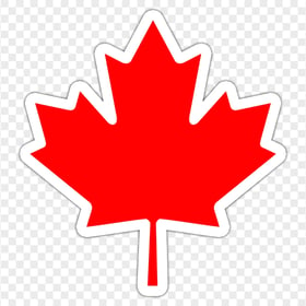 HD Red Canadian Maple Leaf Stickers PNG