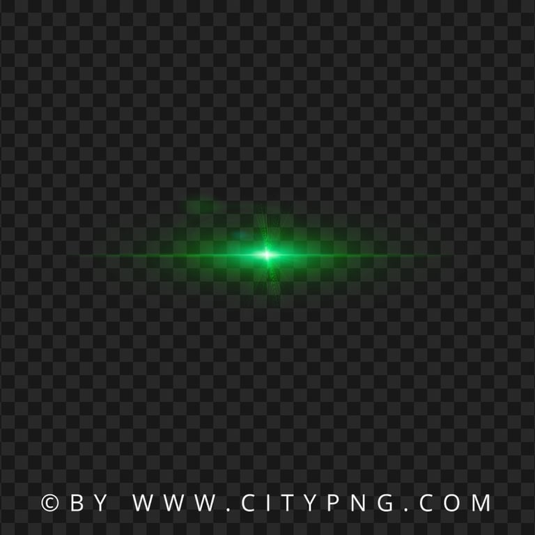 Light Glare Green Line Lens Flare Effect PNG Image